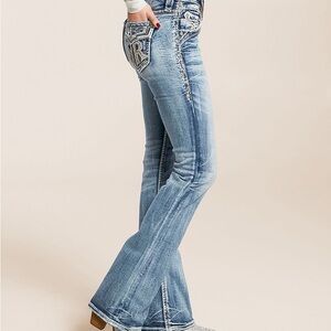 Women's Blue Flared Jeans